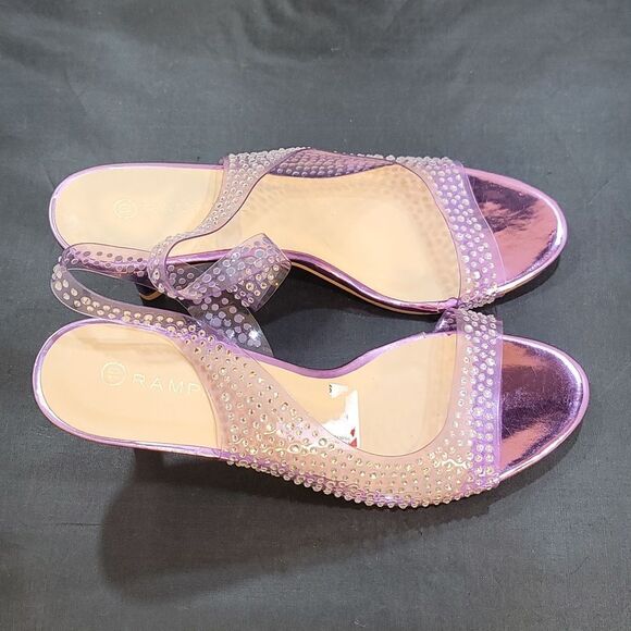 BRAND NEW RAMPAGE WOMEN'S EMBELLISHED MID HEELED SANDALS - Picture 11 of 14